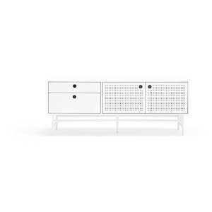 Biely TV stolík 140x52 cm Punto - Teulat vyobraziť