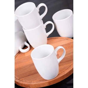 Súprava 6 bielych keramických hrnčekov My Ceramic vyobraziť
