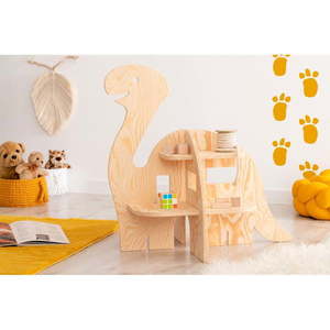Detská knižnica v dekore borovice v prírodnej farbe 72x68 cm Diplo - Adeko vyobraziť