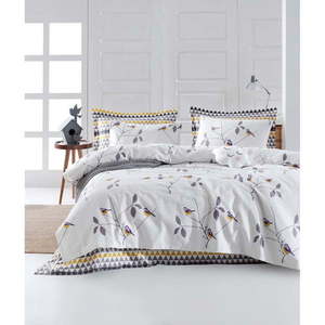 Set prehozu a obliečky na vankúš EnLora Home Pavlina White, 160 x 235 cm vyobraziť