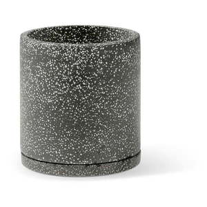 Tmavosivý kvetináč Bonami Selection Terrazzo, ø 34 cm vyobraziť