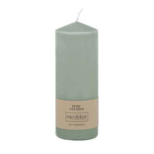 Tyrkysovomodrá sviečka Eco candles by Ego dekor Top, doba horenia 50 h vyobraziť
