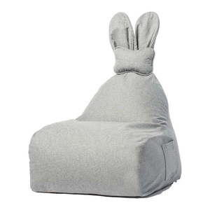 Svetlosivý detský sedací vak The Brooklyn Kids Funny Bunny vyobraziť