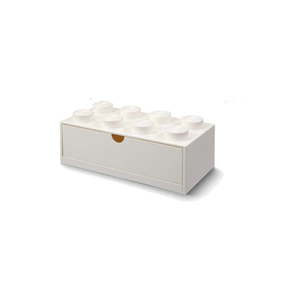 Biely stolový box so zásuvkou LEGO® Brick, 31, 6 x 11, 3 cm vyobraziť