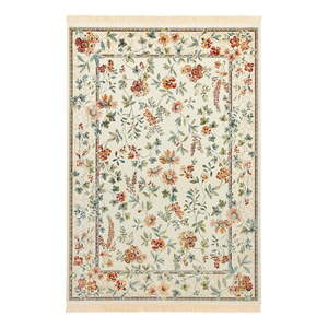 Krémový koberec z viskózy 195x300 cm Oriental Flowers – Nouristan vyobraziť