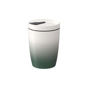 Zeleno-biely porcelánový cestovný hrnček Villeroy & Boch Like To Go & To Stay, 290 ml vyobraziť