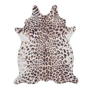 Hnedo-béžový koberec 155x130 cm Faux Leopard - Think Rugs vyobraziť