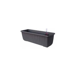 Antracitovosivý samozavlažovací kvetináč, dĺžka 100 cm Siesta - Plastia vyobraziť