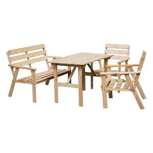 Záhradný jedálenský set z borovicového dreva pre 4 Nordic - Rojaplast vyobraziť