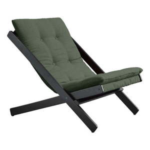 Olivovozelené skladacie kreslo z bukového dreva Karup Design Boogie Black/Olive Green vyobraziť