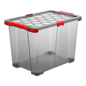 Plastový úložný box s vekom Evo Total - Rotho vyobraziť