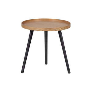 Odkladací stolík s doskou v jasanovom dekore WOOOD Mesa, ø 45 cm vyobraziť