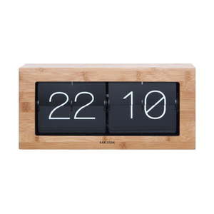 Drevené preklápajúce hodiny Karlsson Flip, 37 × 17, 5 cm vyobraziť