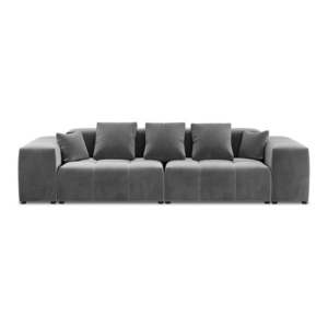 Sivá zamatová pohovka 320 cm Rome Velvet - Cosmopolitan Design vyobraziť