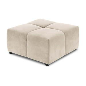 Béžový zamatový modul pohovky Rome Velvet - Cosmopolitan Design vyobraziť