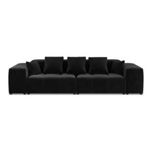 Čierna zamatová pohovka 320 cm Rome Velvet - Cosmopolitan Design vyobraziť