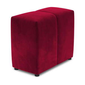 Červená zamatová opierka k modulárnej pohovke Rome Velvet - Cosmopolitan Design vyobraziť