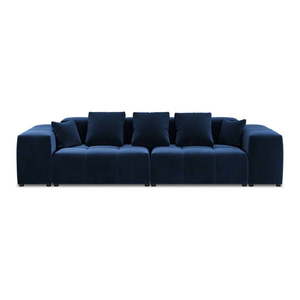 Modrá zamatová pohovka 320 cm Rome Velvet - Cosmopolitan Design vyobraziť