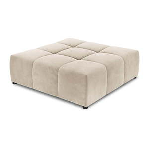 Béžový zamatový modul pohovky Rome Velvet - Cosmopolitan Design vyobraziť