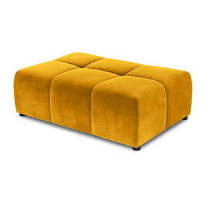 Žltý zamatový modul pohovky Rome Velvet - Cosmopolitan Design vyobraziť