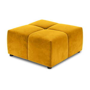 Žltý zamatový modul pohovky Rome Velvet - Cosmopolitan Design vyobraziť