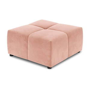 Ružový zamatový modul pohovky Rome Velvet - Cosmopolitan Design vyobraziť