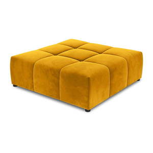 Žltý zamatový modul pohovky Rome Velvet - Cosmopolitan Design vyobraziť