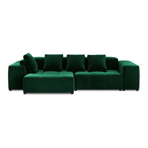 Zelená zamatová rohová pohovka (variabilná) Rome Velvet - Cosmopolitan Design vyobraziť