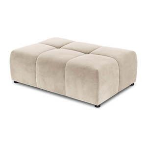 Béžový zamatový modul pohovky Rome Velvet - Cosmopolitan Design vyobraziť