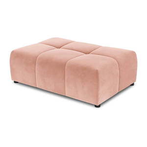 Ružový zamatový modul pohovky Rome Velvet - Cosmopolitan Design vyobraziť