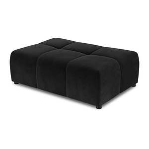Čierny zamatový modul pohovky Rome Velvet - Cosmopolitan Design vyobraziť
