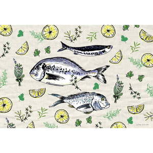 Plastové prestieranie 43x29 cm Fischliebe - IHR vyobraziť
