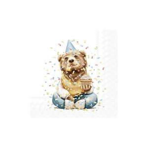 Papierové obrúsky v súprave 20 ks Happy Teddy - IHR vyobraziť