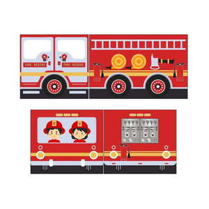 Detský záves k posteli 4 ks 195x75 cm Fire Truck – Vipack vyobraziť