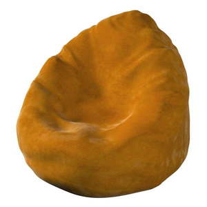 Oranžový sedací vak Posh Velvet - Yellow Tipi vyobraziť