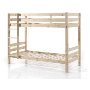 Poschodová detská posteľ 90x200 cm v prírodnej farbe Pino – Vipack vyobraziť