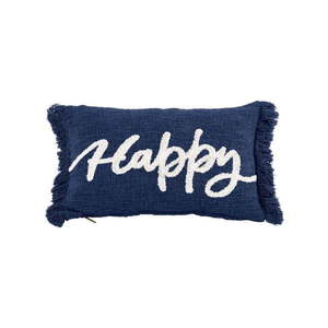 Dekoračný vankúš 50x30 cm Cotton Slub Happy - Tiseco Home Studio vyobraziť