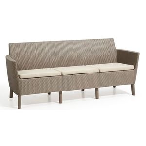 KETER Pohovka SALOMON 3 seater sofa | cappuccino vyobraziť