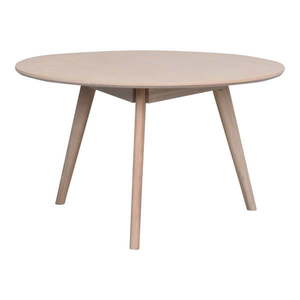 Okrúhly konferenčný stolík v dekore duba v prírodnej farbe 90x90 cm Yumi - Rowico vyobraziť