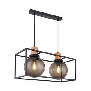 Čierne závesné svietidlo 20x42 cm Retro 2 - Candellux Lighting vyobraziť