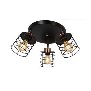 Čierne kovové stropné svietidlo Glob - Candellux Lighting vyobraziť