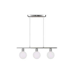 Závesné svietidlo v striebornej farbe so skleneným tienidlom 10x52 cm Oden - Candellux Lighting vyobraziť