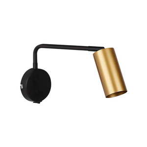 Kovové nástenné svietidlo v čierno-zlatej farbe Tina - Candellux Lighting vyobraziť