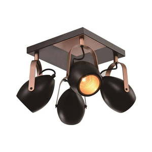Čierne stropné svietidlo 32x32 cm Anica - Candellux Lighting vyobraziť