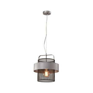 Kovové závesné svietidlo v čierno-striebornej farbe ø 30 cm Fiba - Candellux Lighting vyobraziť