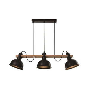 Čierne závesné svietidlo s kovovým tienidlom 18x78 cm Reno - Candellux Lighting vyobraziť