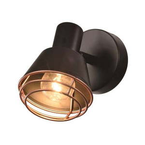 Čierne kovové nástenné svietidlo Neria - Candellux Lighting vyobraziť