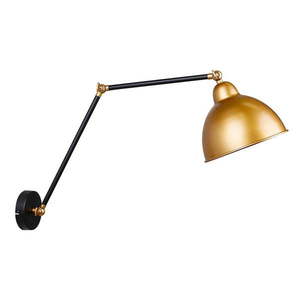 Kovové nástenné svietidlo v čierno-zlatej farbe Truck - Candellux Lighting vyobraziť