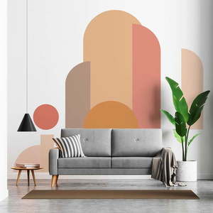 Samolepka na stenu 120x250 cm Abstract Sunset – Ambiance vyobraziť
