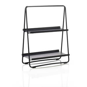 Čierny kovový regál 43x58 cm A-Table - Zone vyobraziť